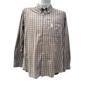 Columbia 100% Cotton Long Sleeve Casual Button Down Checked Shirt Size L